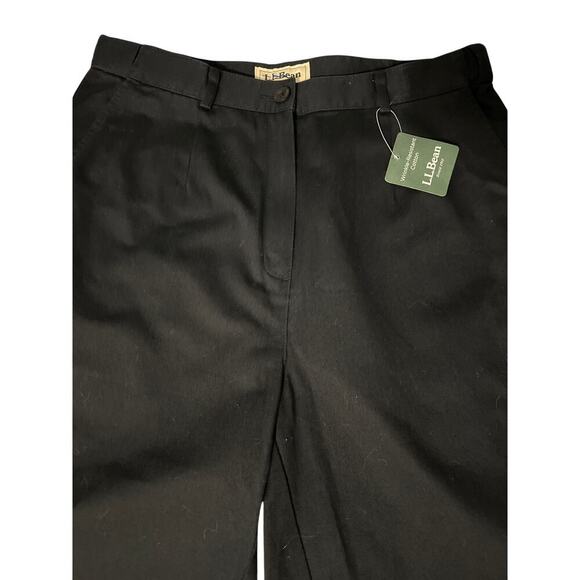 L.L. Bean Women’s Capris Pants Navy Size 12 High Rise Wrinkle Resistant NWT - Picture 4 of 8